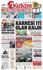 Türkiye Gazetesi İlk Sayfası